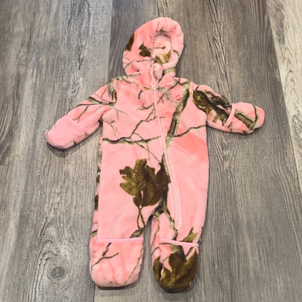 Browning‎ Pink Camouflage Baby Snowsuit